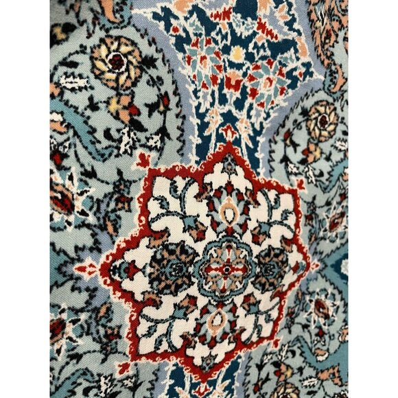 Chico's Lt. blue Pink Black Pattern Cropped Pants‎ - Picture 3 of 4